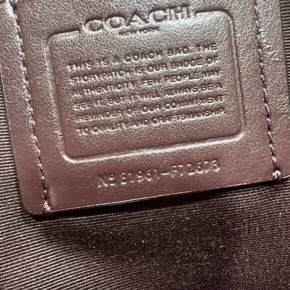 Coach Ew Nomad Pebble Leather Woman Tote Bag Black F72673 - Picture 10 of 16